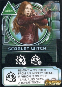  Ÿ뽺 ¡:  ǴƼ  - Į ġ θ ī Thanos Rising: Avengers Infinity War – Scarlet Witch Promo Card