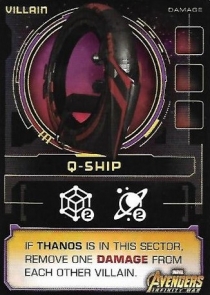  Ÿ뽺 ¡:  ǴƼ  - Q- θ ī Thanos Rising: Avengers Infinity War – Q-Ship Promo Card