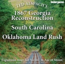   ô Ȯ: 1867  , 콺 ĳѶ̳ & Ŭȣ   Age of Steam Expansion: 1867 Georgia Reconstruction, South Carolina & Oklahoma Land Rush
