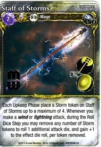   : ǳ  θ ī Mage Wars: Staff of Storms Promo Card