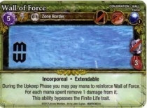   :   θ ī Mage Wars: Wall of Force Promo Card
