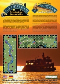     Ȯ: ̽ý ⼱ /  ũ Age of Steam Expansion: Mississippi Steamboats / Golden Spike