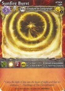   : ۷ϴ ¾Ҳ θ ī Mage Wars: Sunfire Burst Promo Card